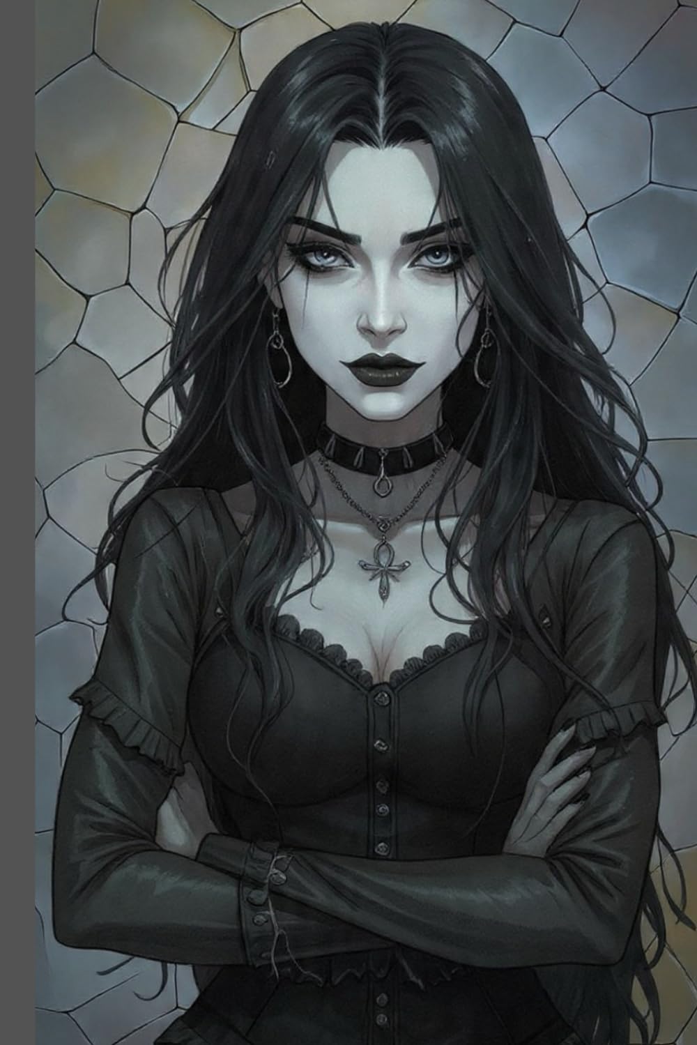 capítulo por capítulo baixar Gothic Girl Aesthetic Notebook: 120 Pages Wide Ruled: Alt Aesthetic E-Girl Journal for Women, 6x9 Lined Diary for Teens, Dark Grimoire Style Stationery, Mall Goth & Grunge Accessories