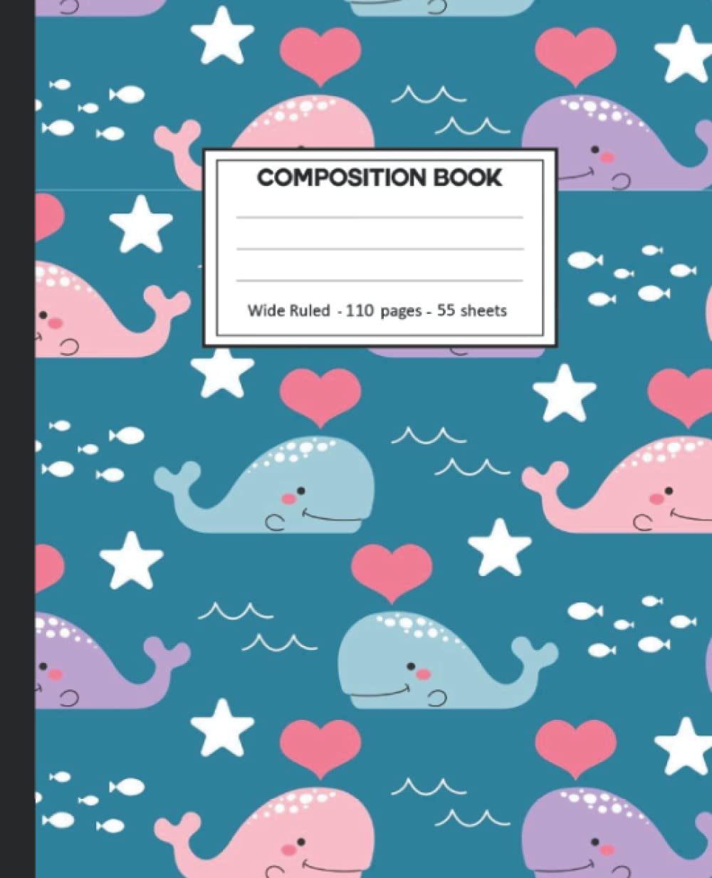 Composition Notebook: Whales Pattern College Ruled Lined Comp Book. baixar o livro de graça