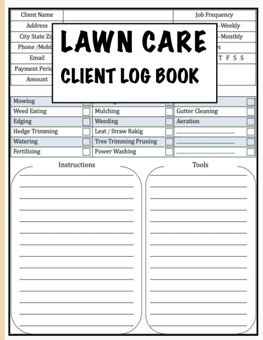 Lawn Care Client Log Book: Simple Logbook of Your Customers' Information and Track And Record Landscape Appointments baixar o livro de graça