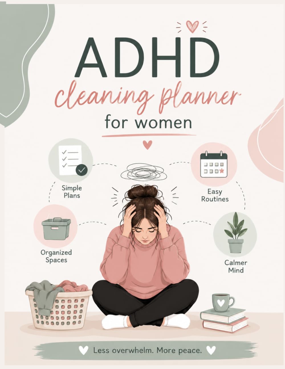 Adhd cleaning planner for women: A Practical Workbook for Women with ADHD / Periodic Checklist, Weekly & daily Spreads, organization Tips, Brain Dumps and more baixar livro de graça