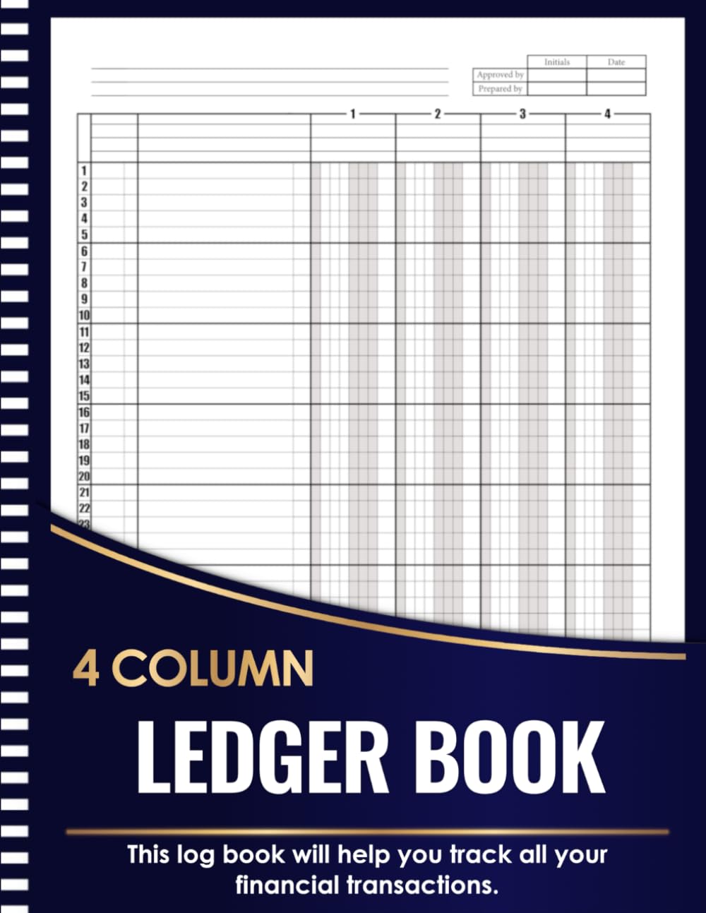 4 Column Ledger Book: Accounting Ledger Book for Personal Finance and Small Business | 120 Pages baixar o livro de graça