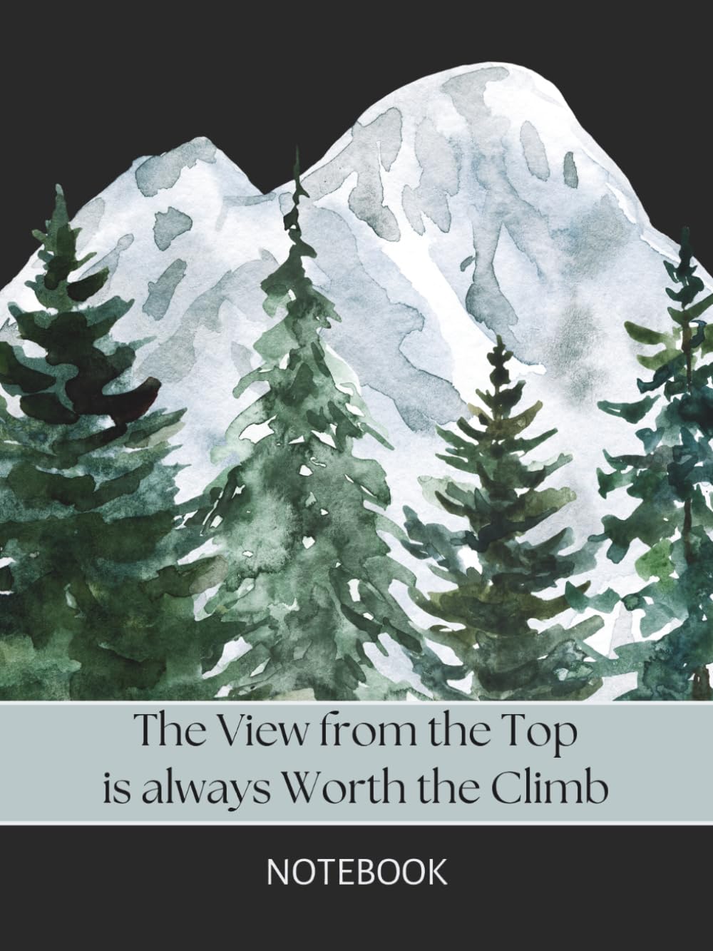 capítulo por capítulo baixar The View from the Top is always Worth the Climb, Unlined Notebook with Mountains and Trees on Cover: Large Journal; Numbered Pages & Index; 8.25 x 11 Plain Paper for Sketching, Writing & Mind Mapping
