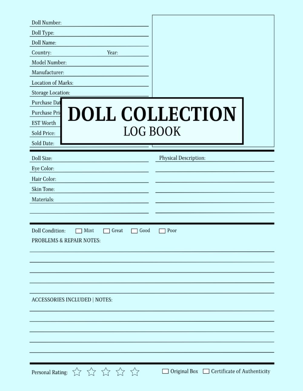 Doll Collection Log Book baixar livro de graça