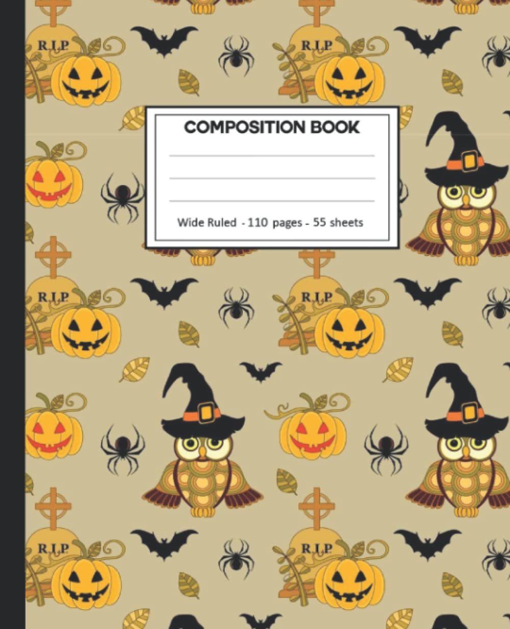 capítulo por capítulo baixar Composition Notebook: College Ruled: 110+ Lined Pages Writing Journal: Halloween on White.