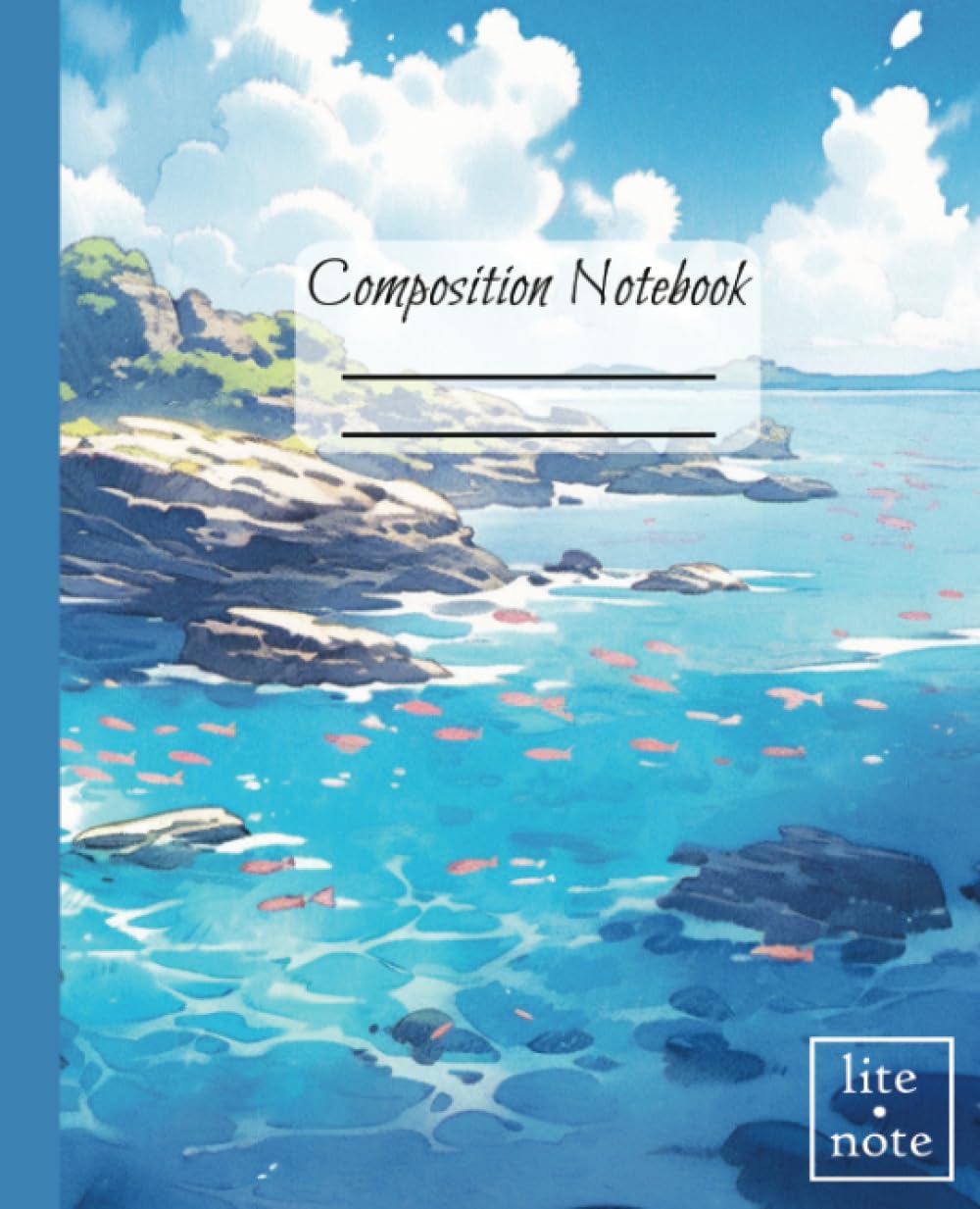 Composition Notebook: Pencil-Style Illustrations of Oceanic Islands 7.5" x 9.25", 110 pages, perfect gift idea for students, travelers, artists, and ocean lovers: lite•note Nature Set baixar livro de graça