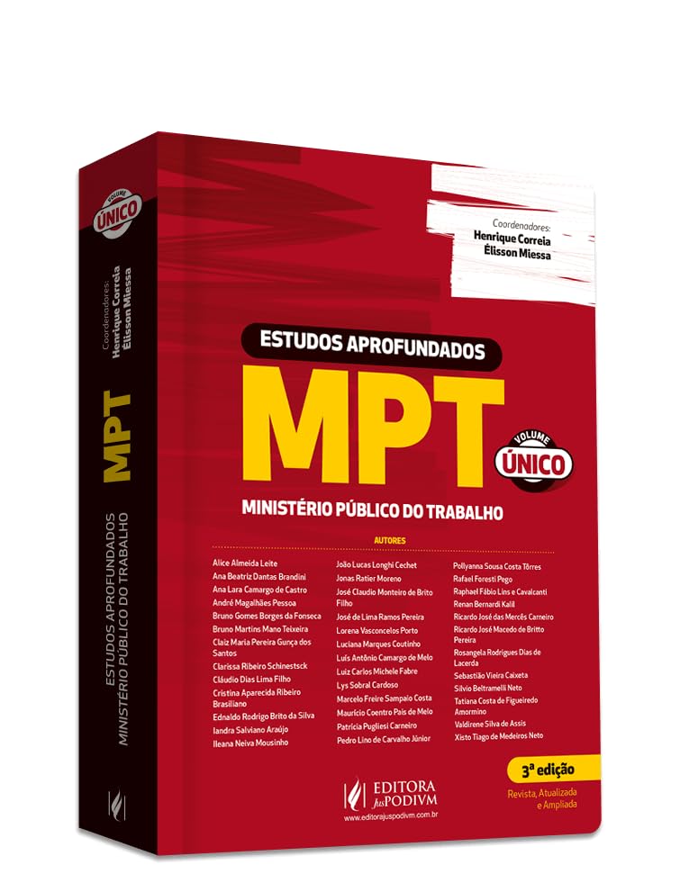 Estudos Aprofundados do MPT (2024) baixar livro de graça