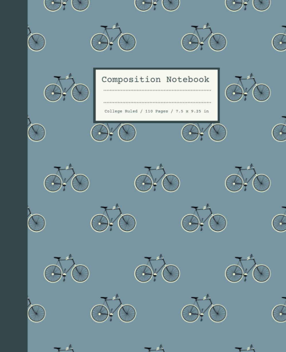 Composition Notebook College Ruled: Vintage Aesthetic Retro Bicycles Teal | Lined Journal Diary | For School Work University Teens Students baixar livro de graça