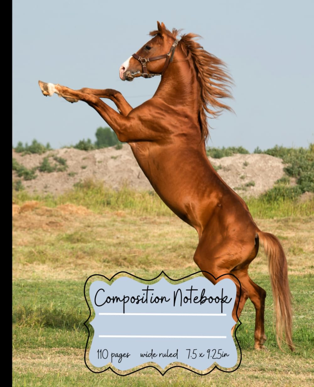 ler totalmente Chestnut Horse Composition Notebook: Wide Ruled Journal for Horse Lovers, Students, Girls, Boys, Teens & Adults | 110 Pages | 7.5 x 9.25 Inches