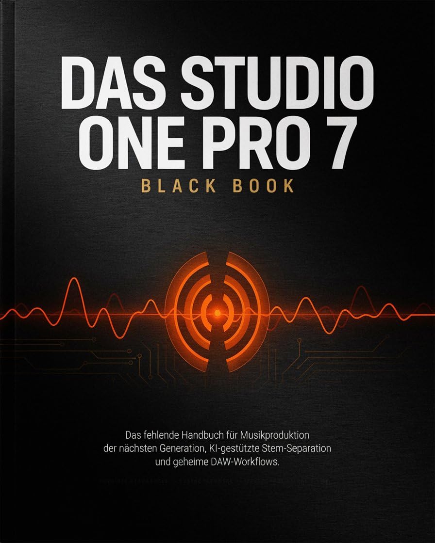ler totalmente DAS STUDIO ONE PRO 7 BLACK BOOK: Das fehlende Handbuch für Musikproduktion der nächsten Generation, KI-gestützte Stem-Separation und geheime DAW-Workflows (German Edition)