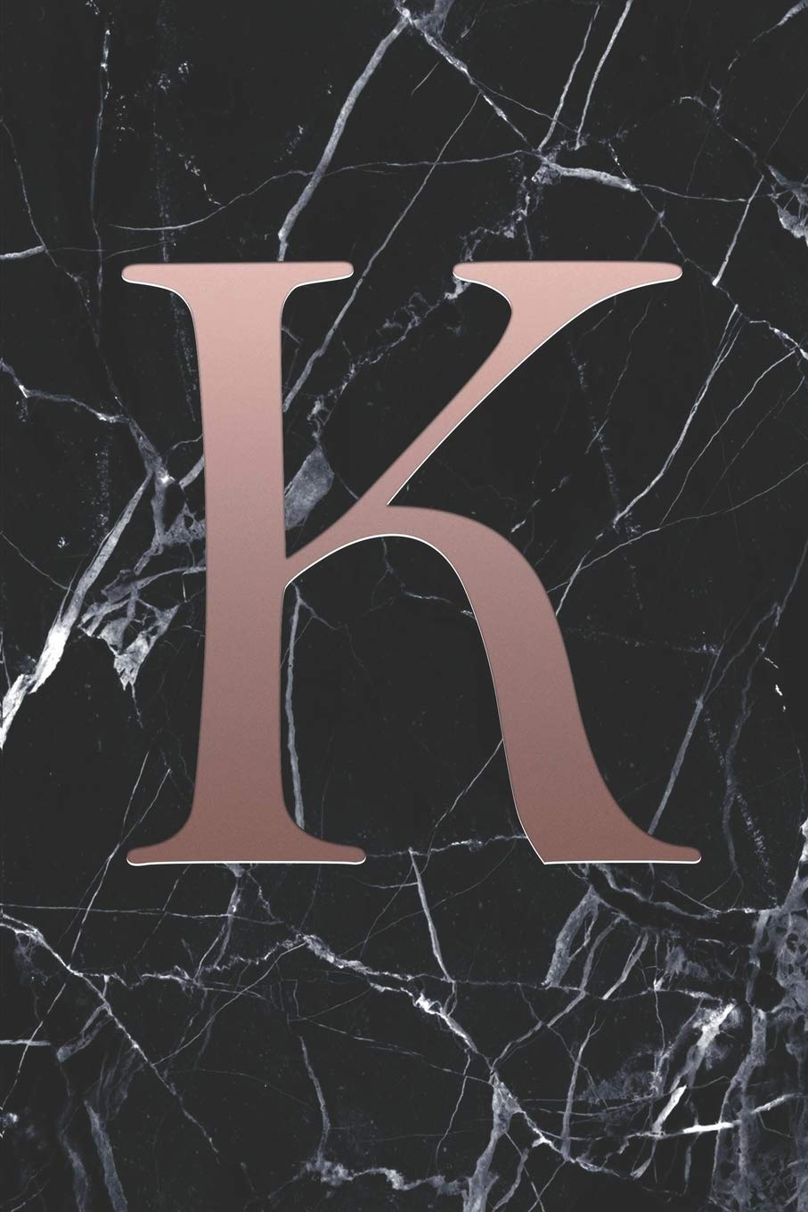 K: Letter K Journal, Golden Rose Pink On Black Marble, Personalized Notebook Initial Monogram,120 pages (60 sheets) 6' x 9' baixar livro de graça