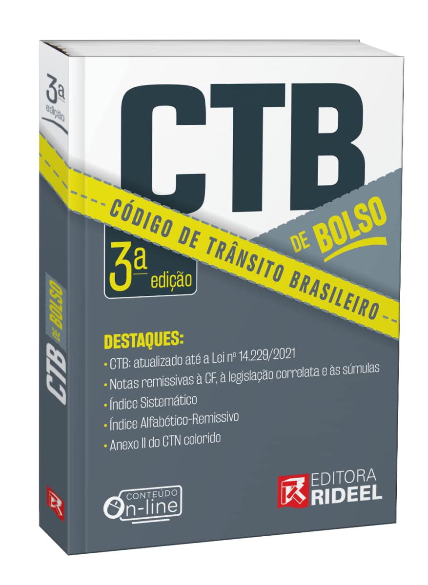 Código de Trânsito Brasileiro - Ctb de Bolso - 3ª Edição (2022) baixar livro de graça