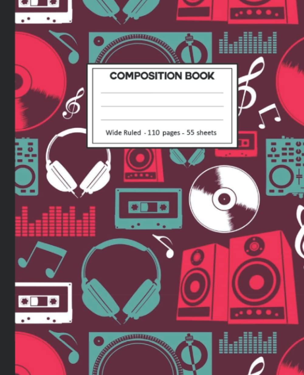 Composition Notebook: Music Wide Ruled Blank Lined Composition Book Journal (7.5 x 9.25 in) Cute Notebooks for Girls Teens Kids School Planner Diary Writing Notes. baixar o livro de graça