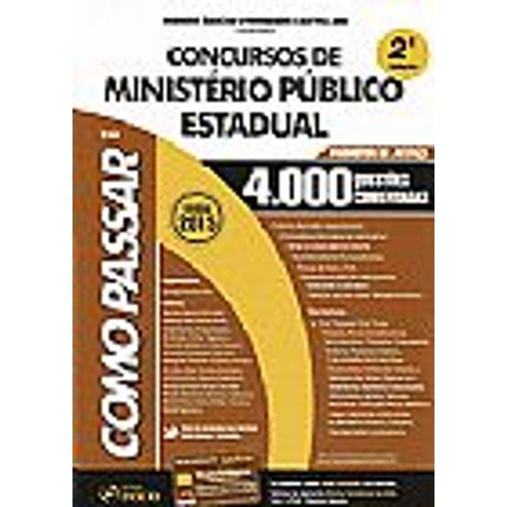 capítulo por capítulo baixar Como Passar em Concursos de Ministério Público Estadual: Promotor de Justiça - 4.000 Questões Comentadas