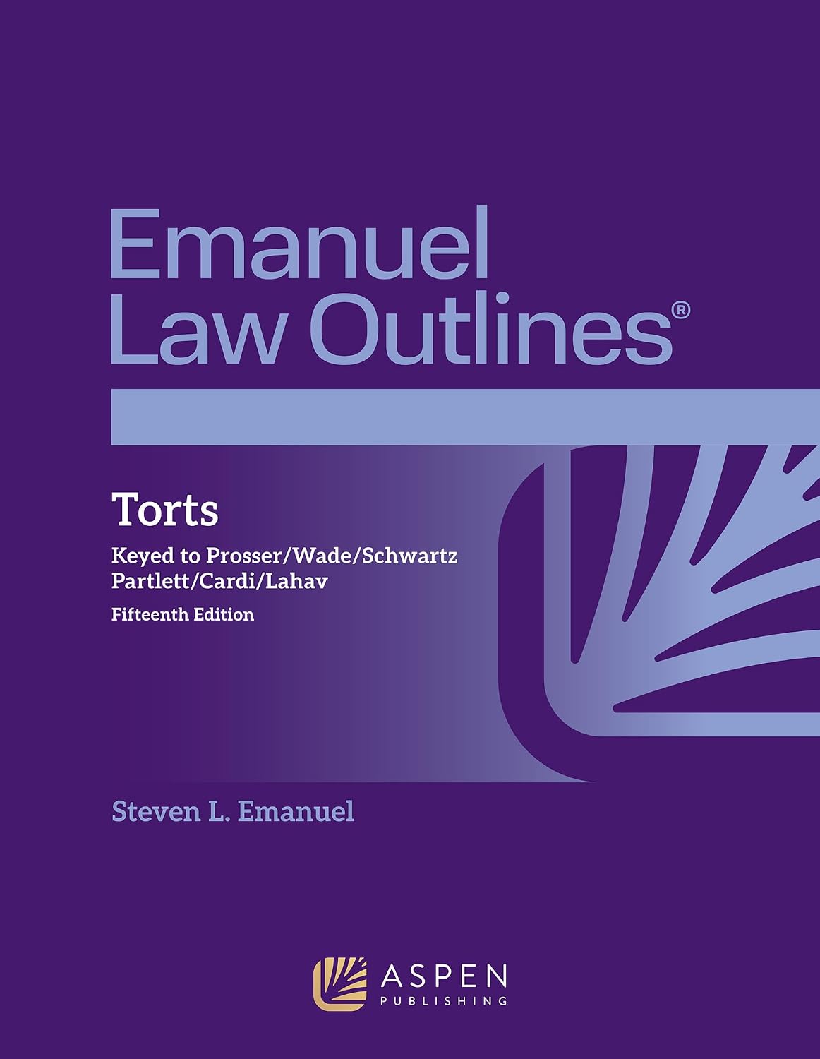 Emanuel Law Outlines for Torts: Keyed to Prosser, Wade, Schwartz, Partlett, Cardi, Lahav (Emanuel Law Outlines Series) (English Edition) baixar livro de graça