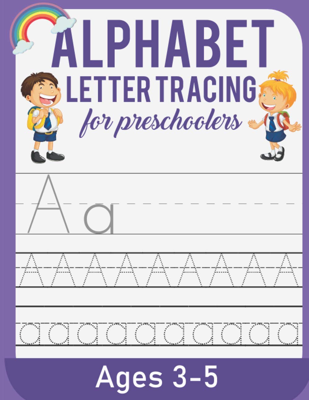 ler totalmente Alphabet Letter Tracing For Preschoolers Ages 3-5: Letter Tracing Book, Practice For Kids, Ages 3-5, Alphabet Writing Practice | Trace and Learn Letters! (Letter Tracing, Learn the Alphabet)