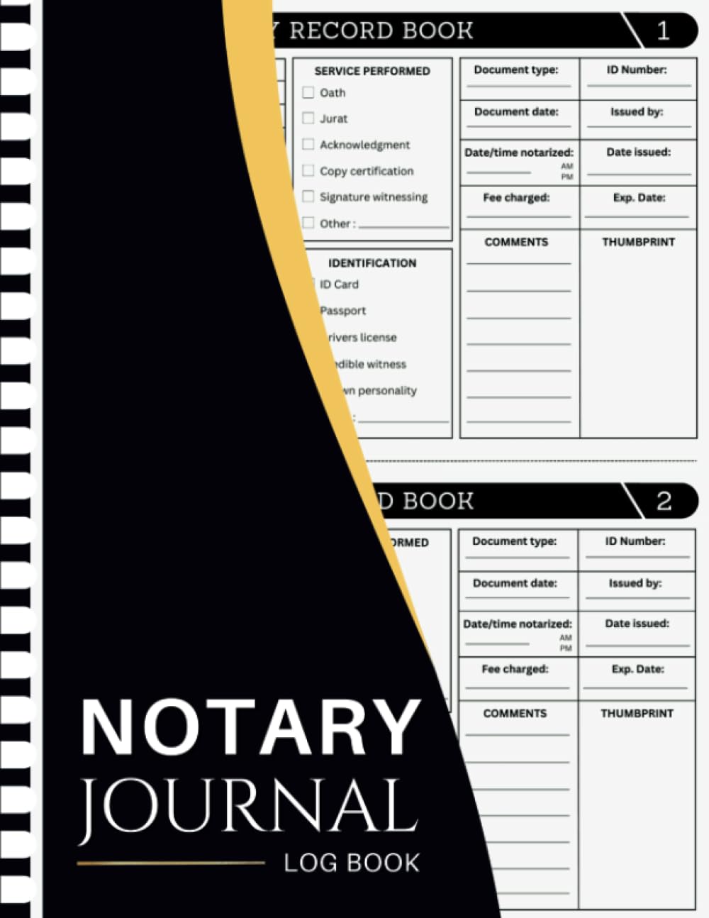 ler totalmente Notary Journal Log Book: Notary Public Record Book | Official Notary Log Book, With 230 Entries To Record Notarial Acts | 120 Pages.