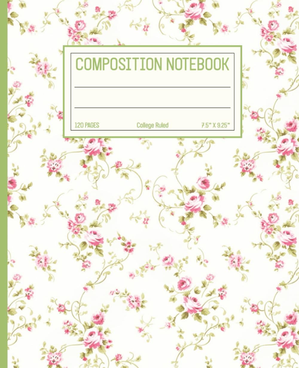 capítulo por capítulo baixar Composition Notebook College Ruled: Vintage Pink Vining Botanical Illustration Journal | 7.5" x 9.25” Cottagecore Blossom Aesthetic with 120 Pages for... – Women – School - Work | Floral Collection