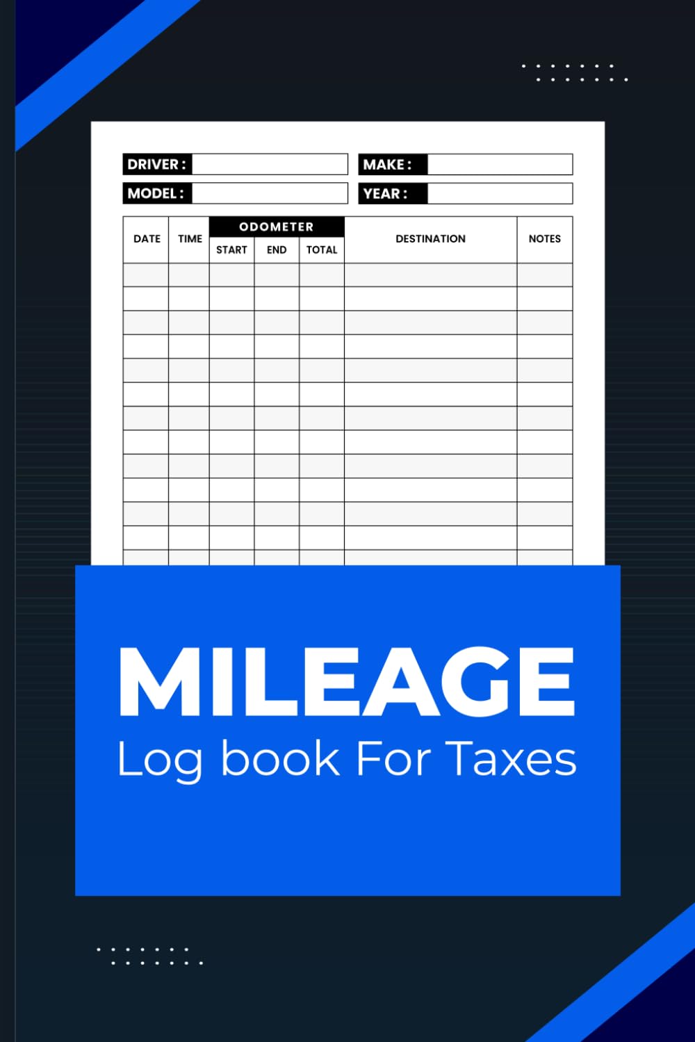 ler totalmente Mileage Log Book For Taxes: This Journal Track Your Vehicle Mileage For Business, Personal Taxes And Self Employment Car Taxes Notebook