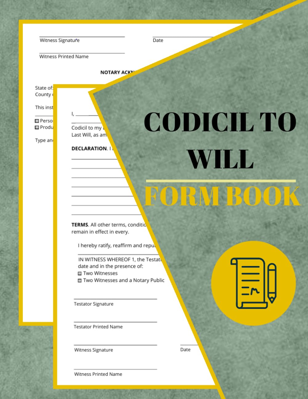 Codicil to Will Form Book: Amendment to Last Testament Document With Notary Section, A legal document that modifies an existing will | 60 Forms baixar o livro de graça