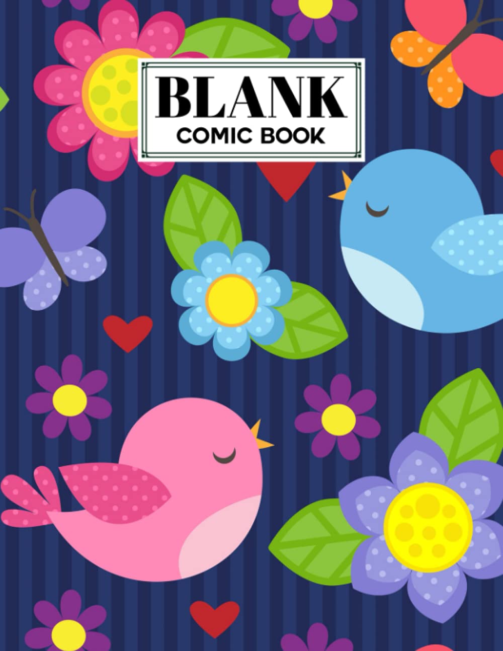 capítulo por capítulo baixar Blank Comic Book: Birds Cover Blank Comic Book, Create Your Own Story, Journal, Notebook, Sketchbook for Kids and Adults, 120 Pages - Size 8.5" x 11" Notebook by Irma Franke