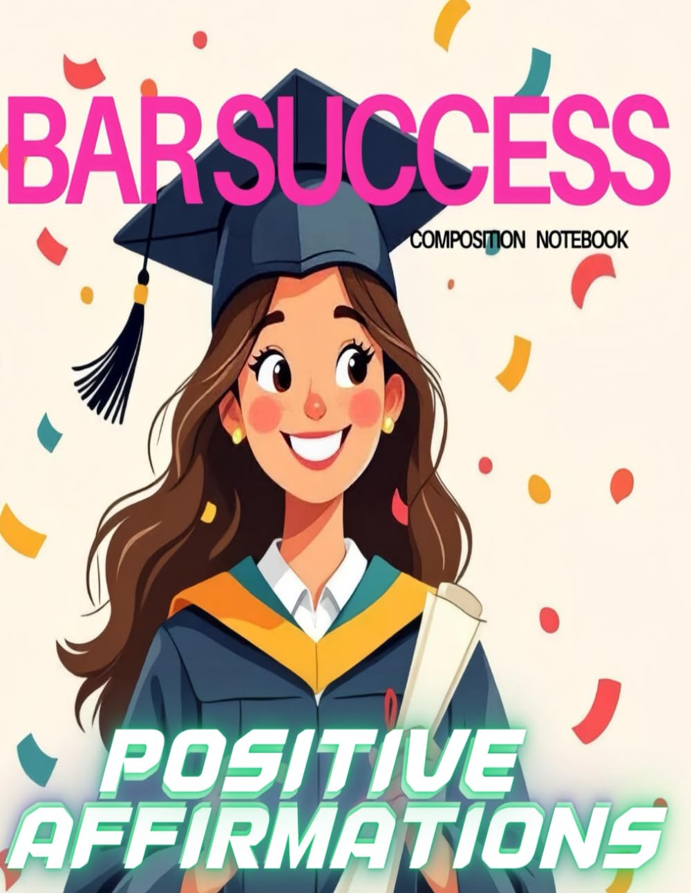 Bar Success: Ultimate motivational Positive affirmations Composition notebook for Law aspirants