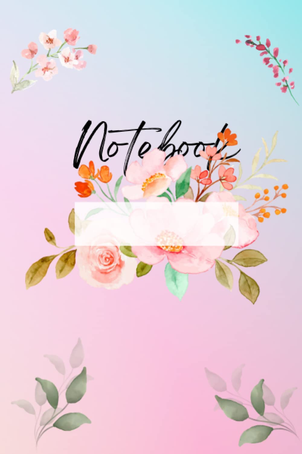 ler totalmente Vintage Notebook with Flowers, Great Gift 9x6 inch, 120 pages: Perfect for school, college, university, and work