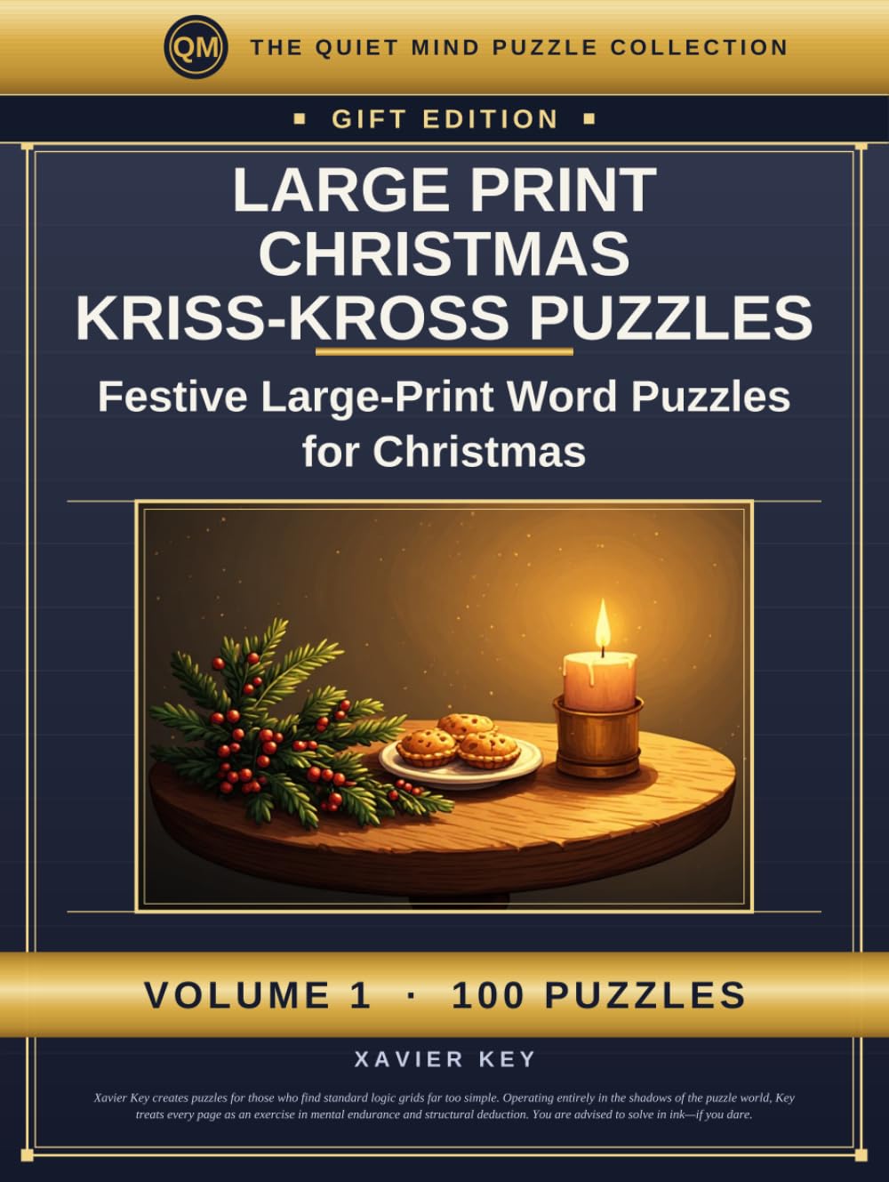 Large Print Christmas Kriss-Kross Puzzles for Adults and Seniors: 100 Brain-Boosting Kriss-Kross Puzzles in Extra-Large Print — One Puzzle Per Page,... Edition) (The Quiet Mind Puzzle Collection) baixar o livro de graça