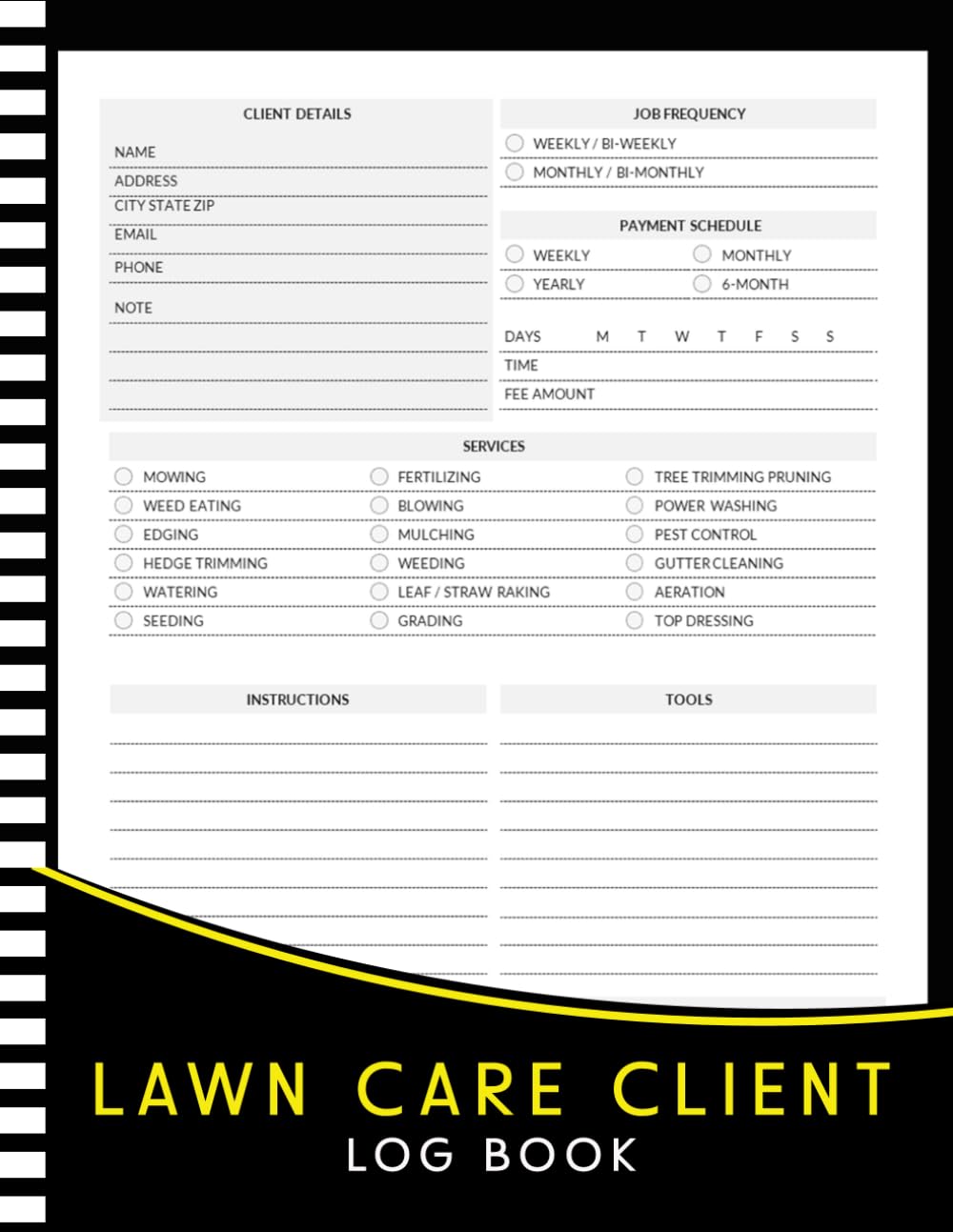 Lawn Care Client Log Book: Simple Lawn Mowing And Landscape Appointment Logbook, Track And Record Your Client's Information Easily,100 Pages 8.5x11 Inches Green Cover baixar livro de graça