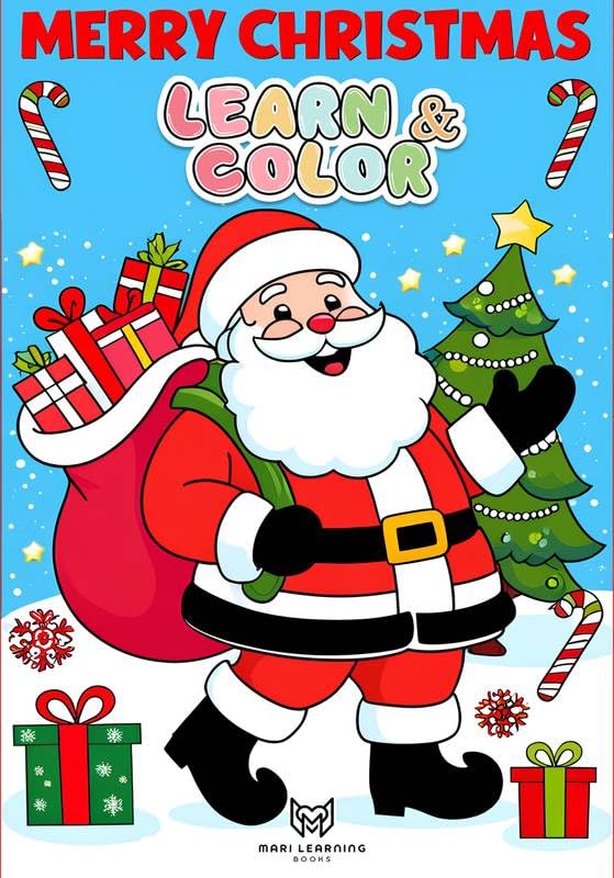 ler totalmente Learn & Color: Merry Christmas