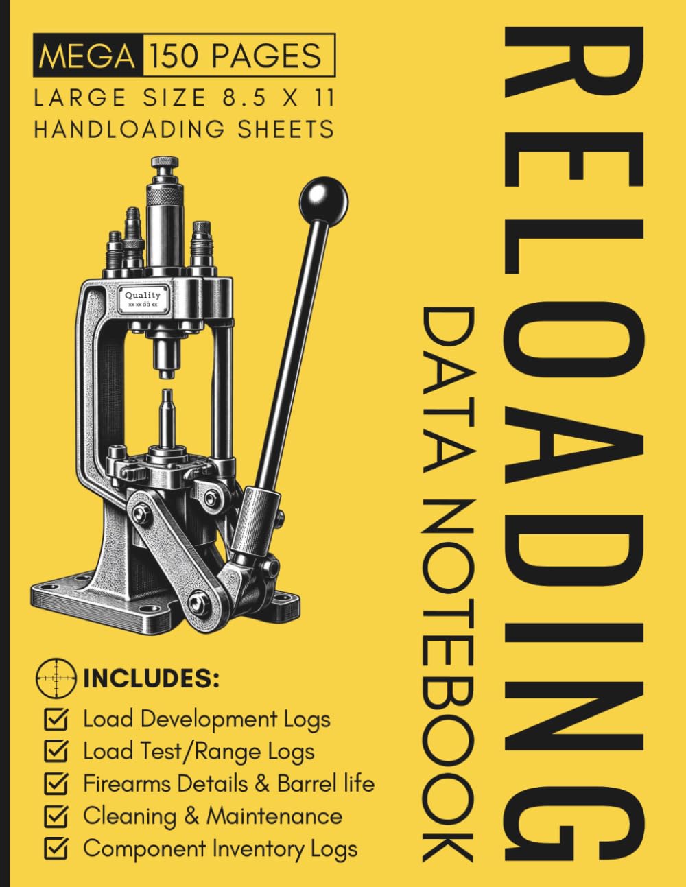 capítulo por capítulo baixar Reloading Data Notebook: 150-Page, Large-Size All-in-One Handloading Sheets to Record Ammo Load Data & Test Outcomes at the Range