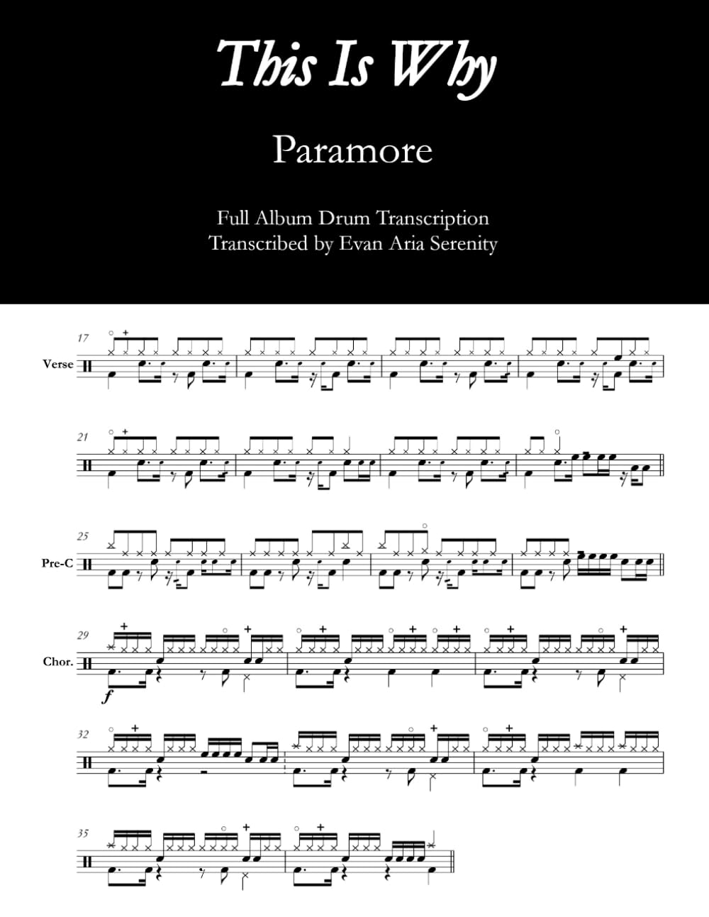 capítulo por capítulo baixar Paramore - This is Why: Full Album Drum Transcription (JDS Drum Transcription Books)