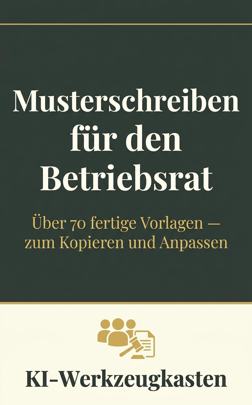 Musterschreiben für den Betriebsrat (KI-Werkzeugkasten Mustervorlagen 1) (German Edition) baixar livro de graça