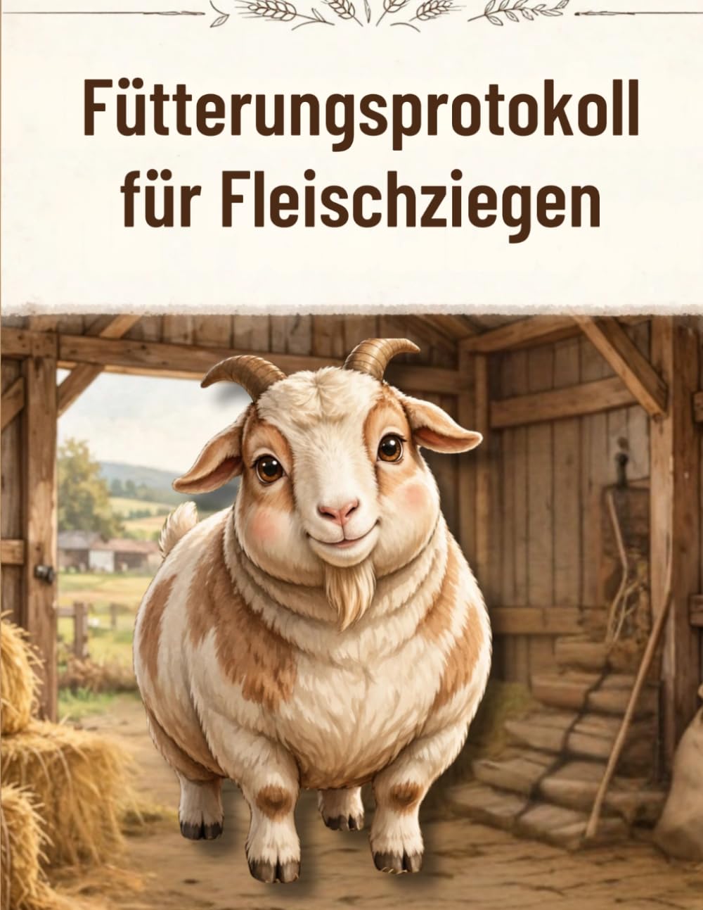 Fütterungsprotokoll für Fleischziegen: Tägliches Journal zur Fütterungs- und Ernährungsplanung für Ziegenhalter, Landwirte und Selbstversorger | ... Heu und Mineralstoffen (German Edition)