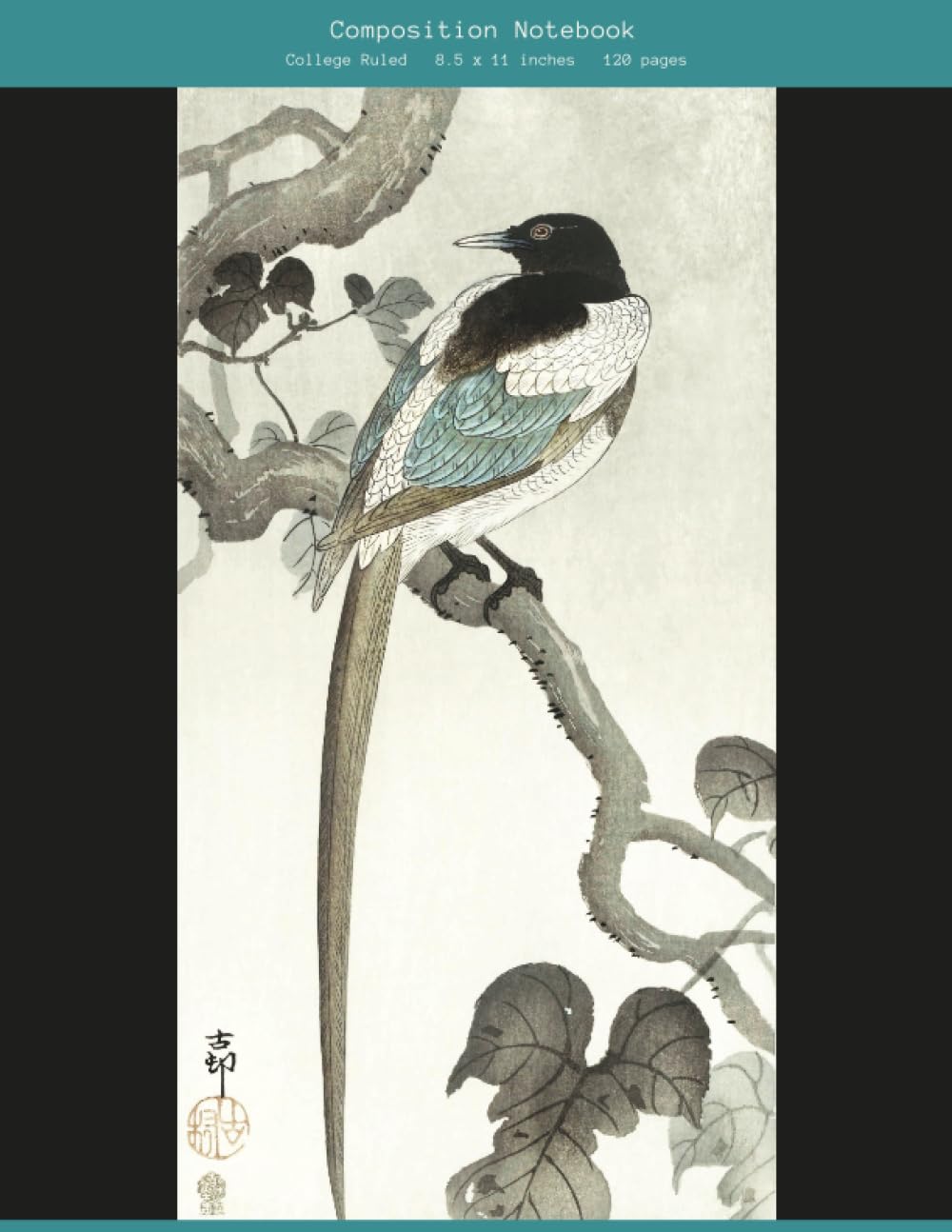 Composition Notebook "Magpie on Tree Branch" by Japanese Artist Ohara Koson for note taking, creative writing, journaling: Elevate Your Writing... Ruled -120 pages Composition Notebook/Journal baixar livro de graça