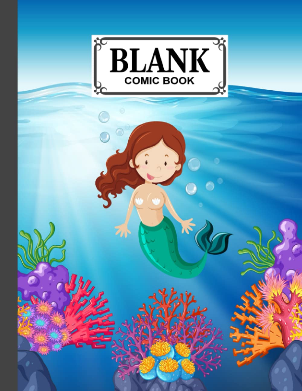 ler totalmente Blank Comic Book: Mermaid Cover, Create Your Own Story, Journal, Notebook, Sketchbook for Kids and Adults, 120 Pages - Size 8.5" x 11" Notebook by Doreen Keller