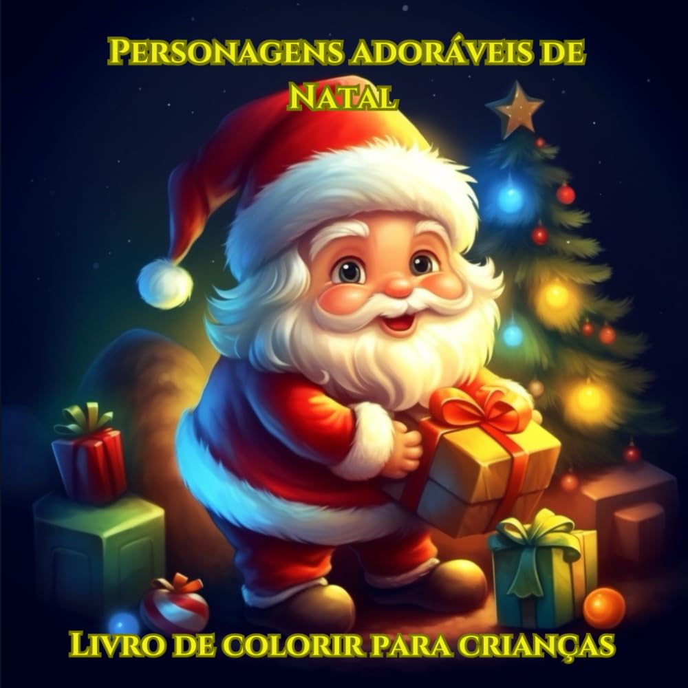 Personagens adoráveis de Natal: Livro de colorir para crianças (Portuguese Edition) baixar livro de graça