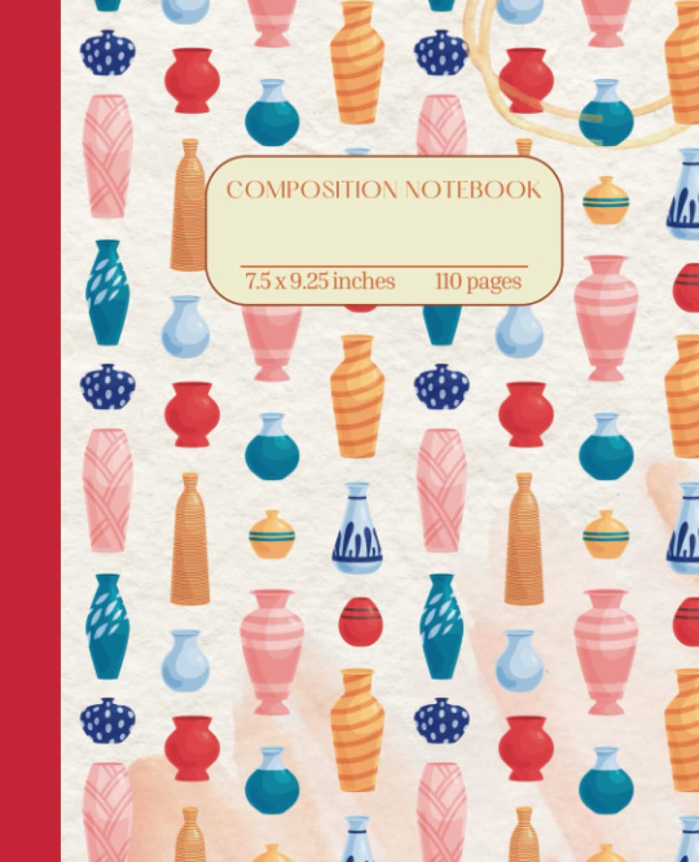 Composition Notebook College Ruled: Vase Cute Design Background | Awesome Journal For School, College, Office, Work | Gift Ideas for Pottery Lovers baixar o livro de graça