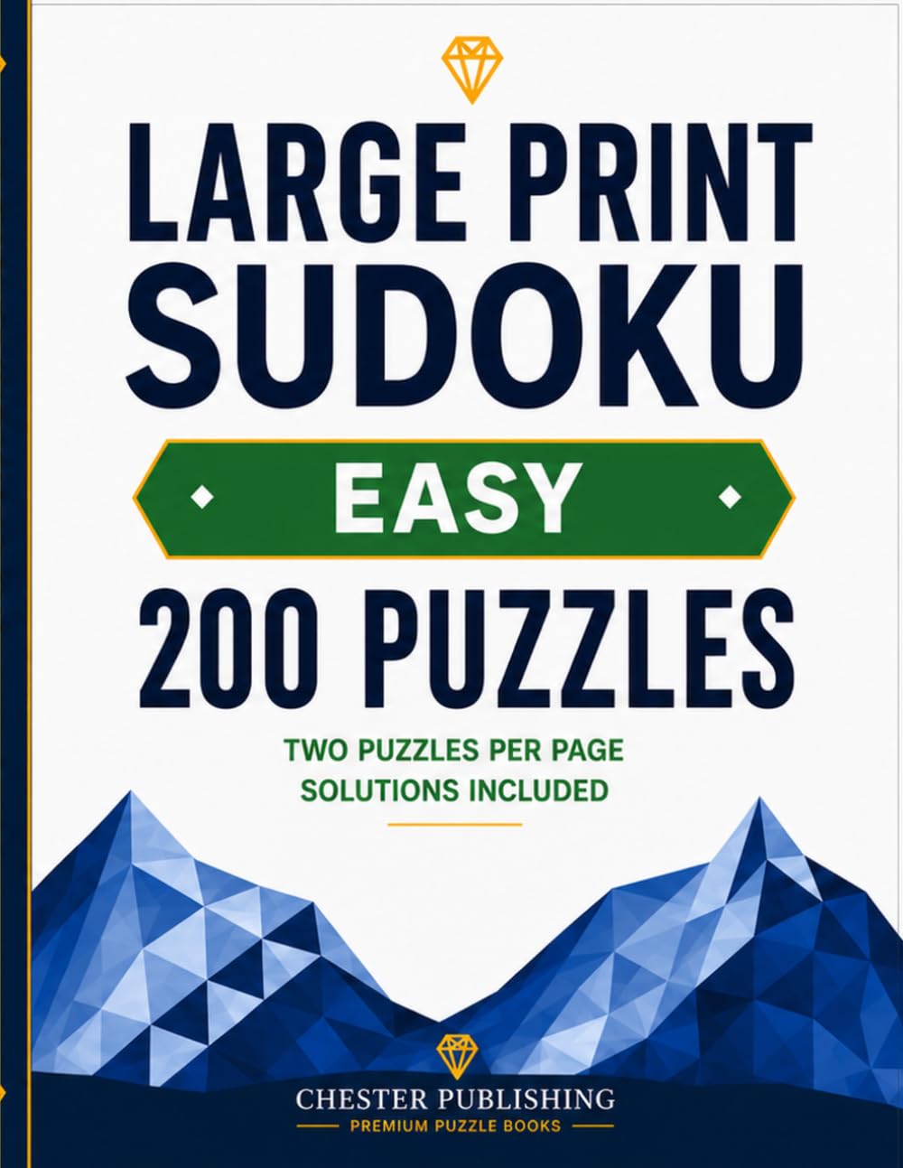 capítulo por capítulo baixar Large Print Sudoku EASY: 200 Puzzles; 2 Puzzles Per Page