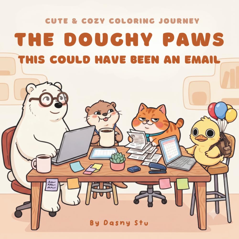capítulo por capítulo baixar The Doughy Paw This Could Have Been an Email: Cute & Cozy Coloring Journey