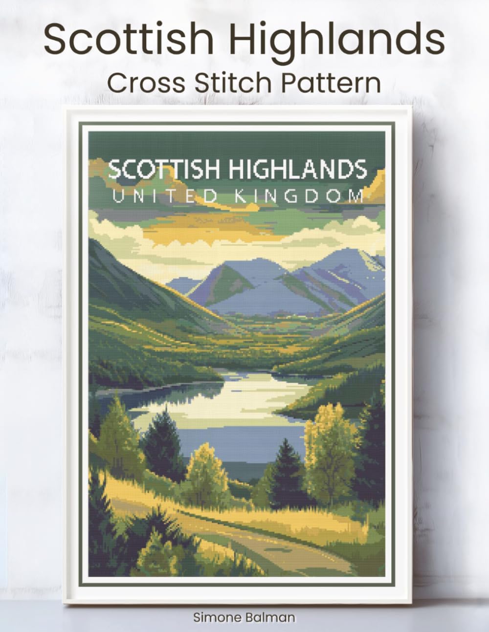ler totalmente Scottish Highlands Cross Stitch Pattern: A Full Coverage Vintage Travel Poster for Immersive Stitching with Colour and Mono Charts, 14-Brand Thread Conversion and Beginner Instructions