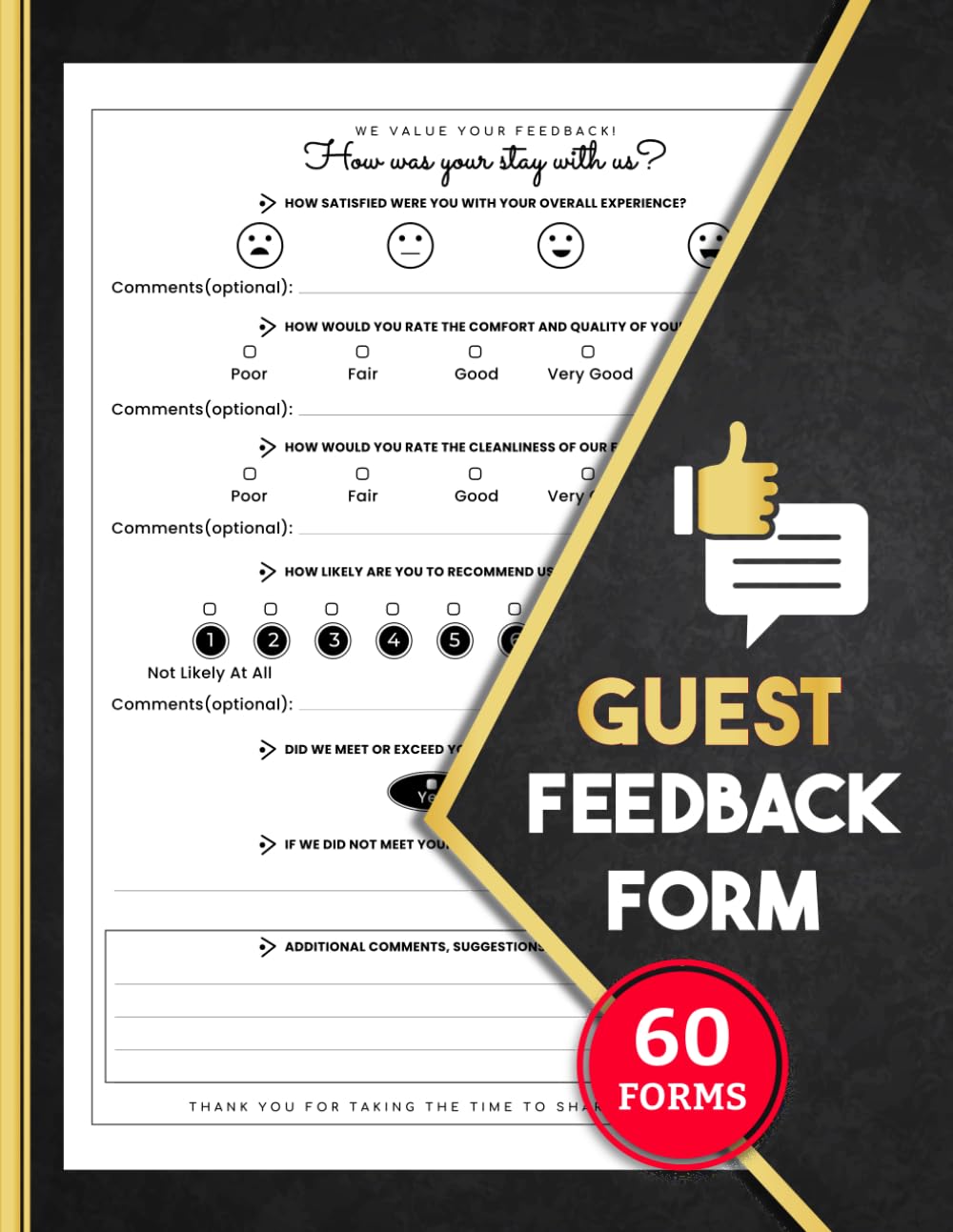 Guest Feedback Form: Customer Review & Service Questionnaire Logbook for Hotels, Vacation Rentals, Restaurants, Salons, Clinics & Hospitality Businesses | 60 Forms, 120 Single-Sided Pages baixar livro de graça