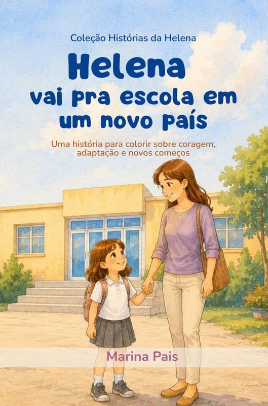 capítulo por capítulo baixar Helena vai para a escola em um novo país: Uma história para colorir sobre coragem, adaptação e novos começos