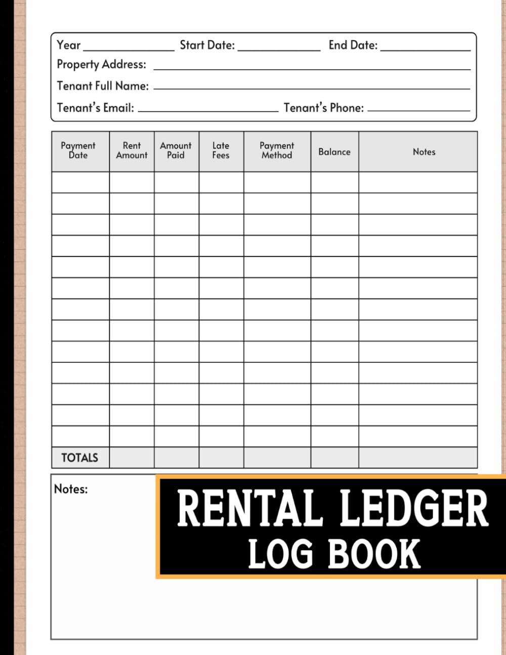 Rental Ledger Log Book: Property Management for Property Manager and Landlord baixar livro de graça