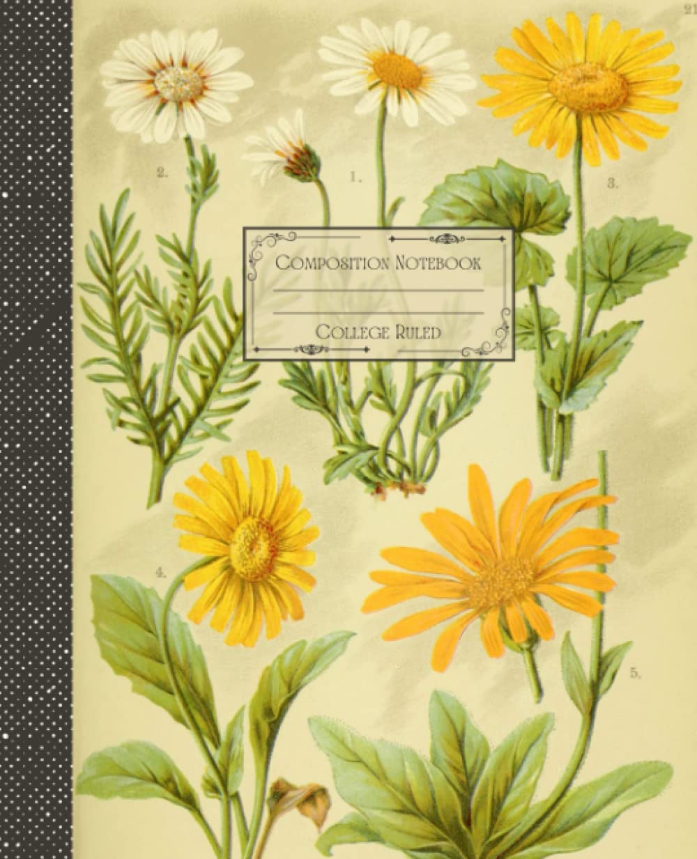 Vintage Botanical Floral Composition Notebook College Ruled: Antique Botanical Floral Illustration | Classic Composition Notebook for Writing and... for College Students, School and Work. baixar o livro de graça