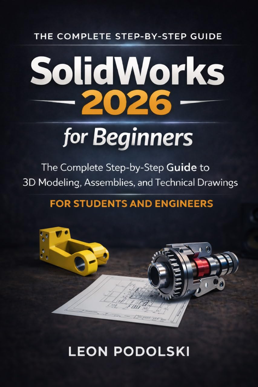 ler totalmente SOLIDWORKS 2026 FOR BEGINNERS: The Complete Step-by-Step Guide to 3D Modeling, Assemblies, and Technical Drawings for Students and Engineers (English Edition)