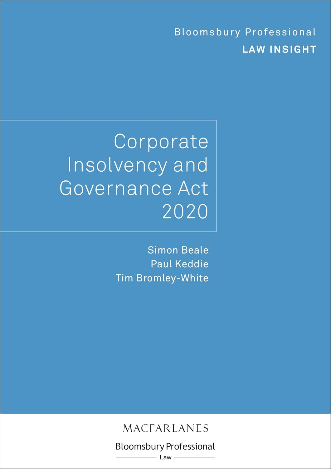 capítulo por capítulo baixar Bloomsbury Professional Law Insight - Corporate Insolvency and Governance Act 2020 (Bloomsbury Professional Law Insights) (English Edition)