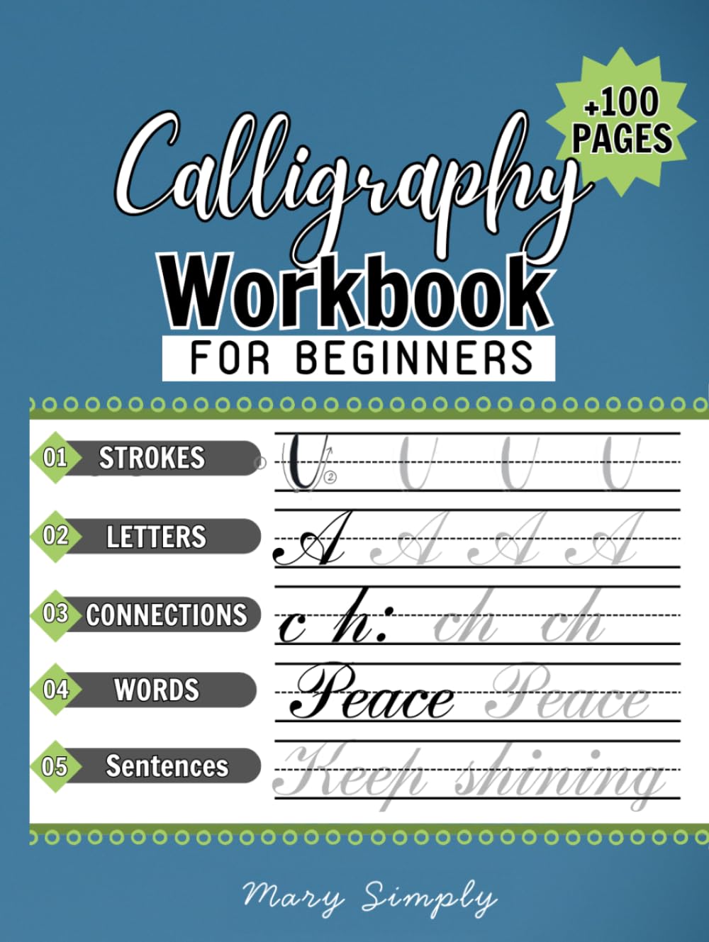 Calligraphy practice book: Modern Calligraphy and hand lettering for beginners, penmanship workbook for adults and kids to learn writing skills baixar o livro de graça