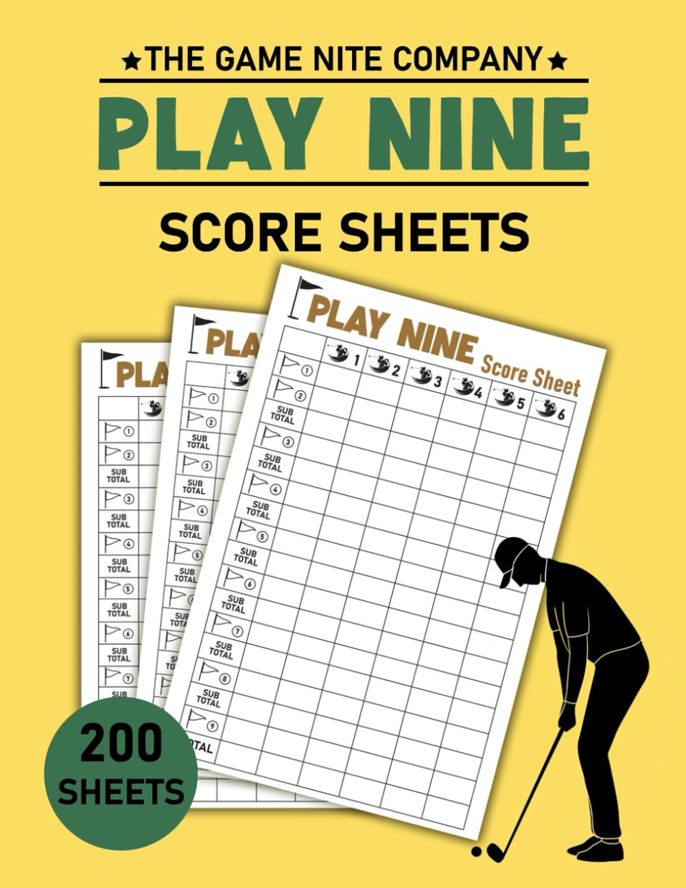 ler totalmente Play Nine Score Sheets: Get Ready to Keep Score, 200 Score Pads Tailored for Your Play Nine Golf Card Game