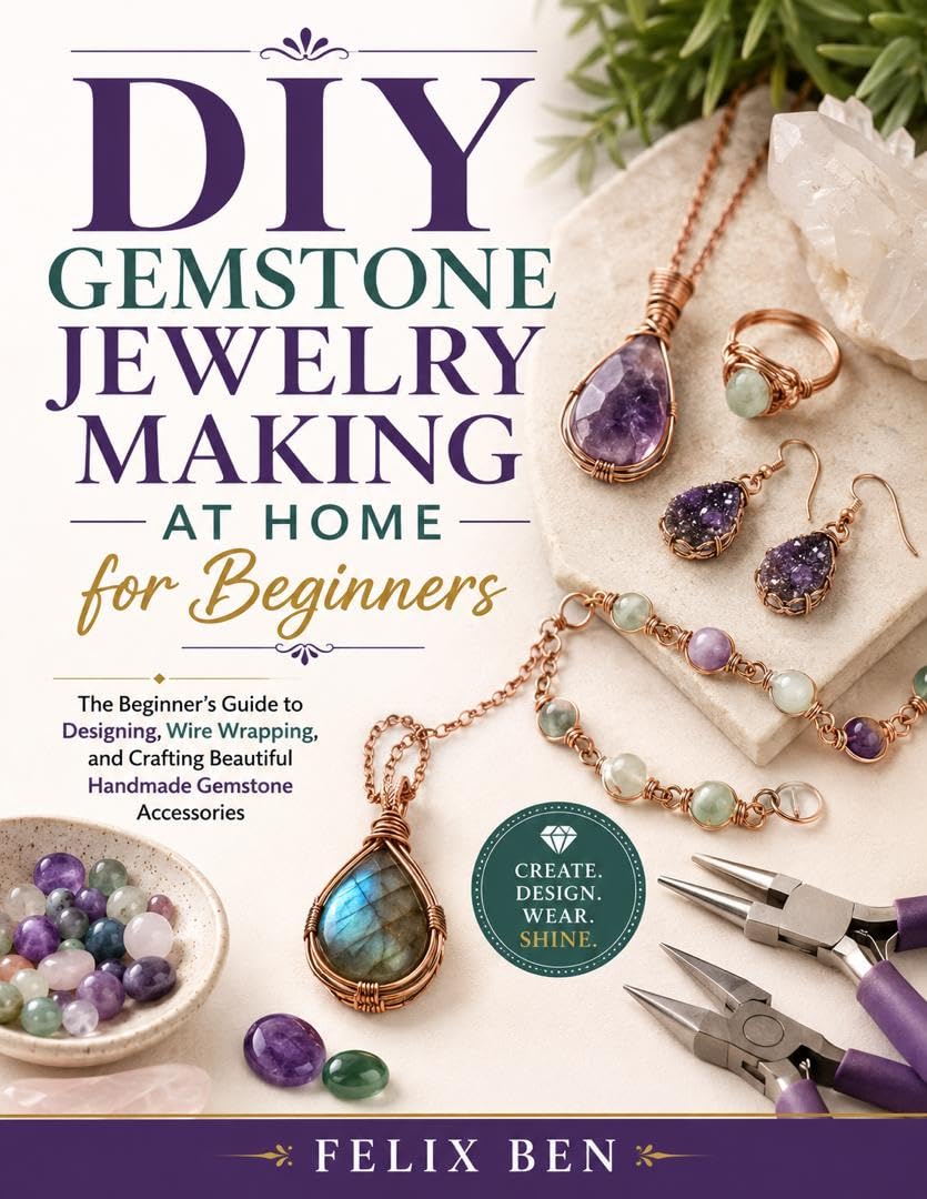 DIY GEMSTONE JEWELRY MAKING AT HOME FOR BEGINNERS: The Beginner’s Guide to Designing, Wire Wrapping, and Crafting Beautiful Handmade Gemstone Accessories (English Edition) baixar livro de graça