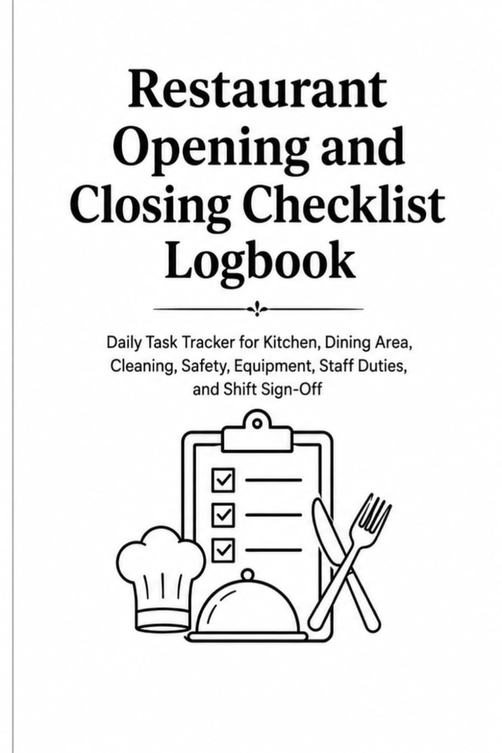 Restaurant Opening and Closing Checklist Logbook: Daily Task Tracker for Kitchen, Dining Area, Cleaning, Safety, Equipment, Staff Duties, and Shift Sign-Off baixar livro de graça